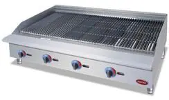 A grill that is sitting on top of a table.